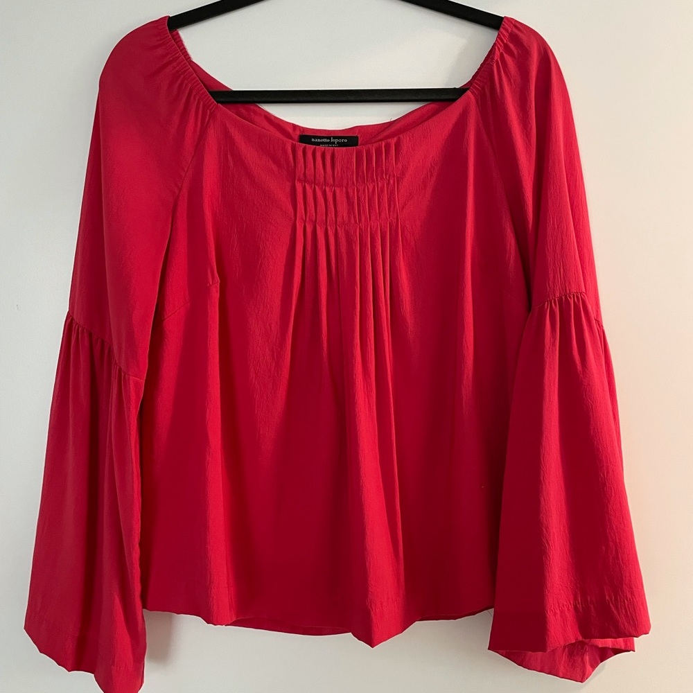 Nanette Leapore bell sleeve off the shoulder top - size 8